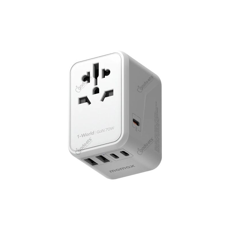 Momax 1-World Universal 5-Port Travel GaN Charger - 70W