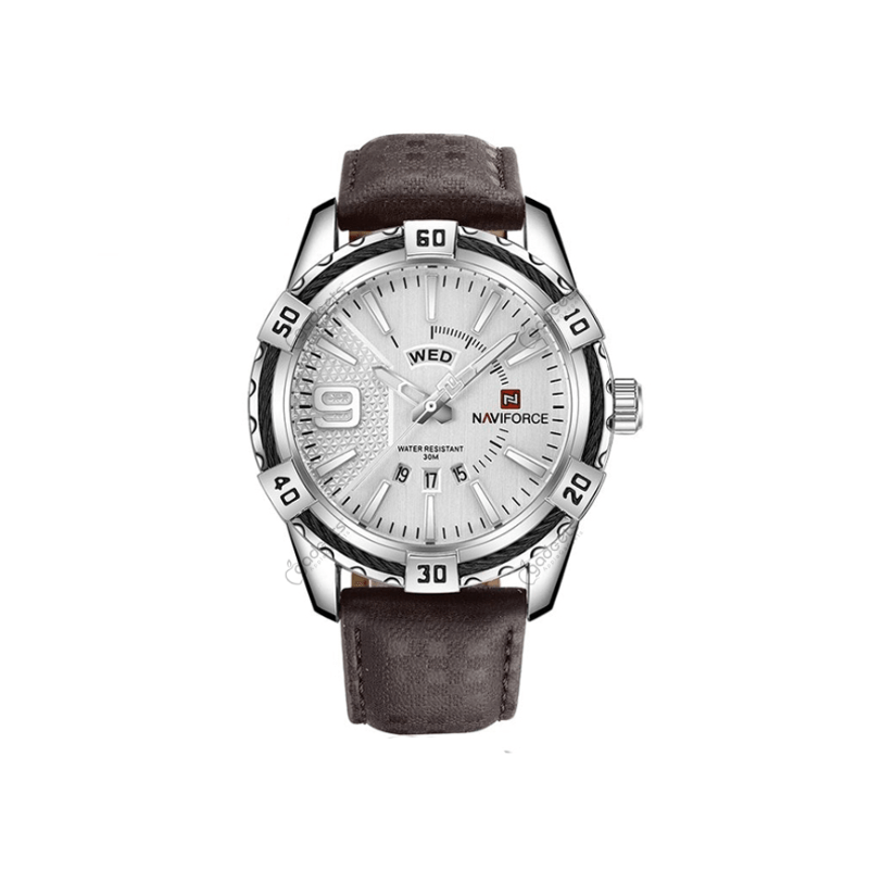NAVIFORCE NF9117 Casual Quartz PU Leather Men’s Watch