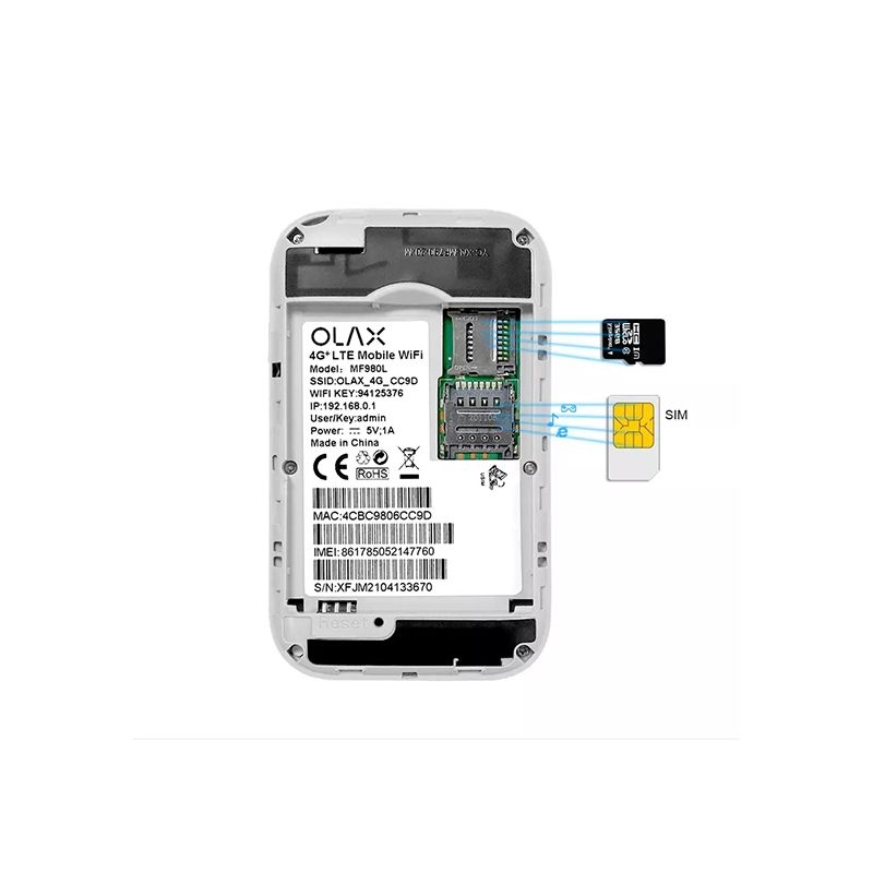 Olax 4G LTE-Advanced Mobile WiFi Hotspot MF980L