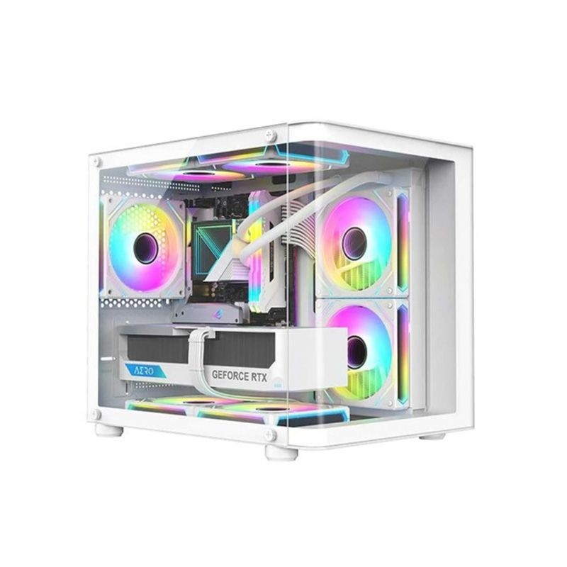 PC Power Icecube Edge 5 ARGB Mini Tower Gaming Casing