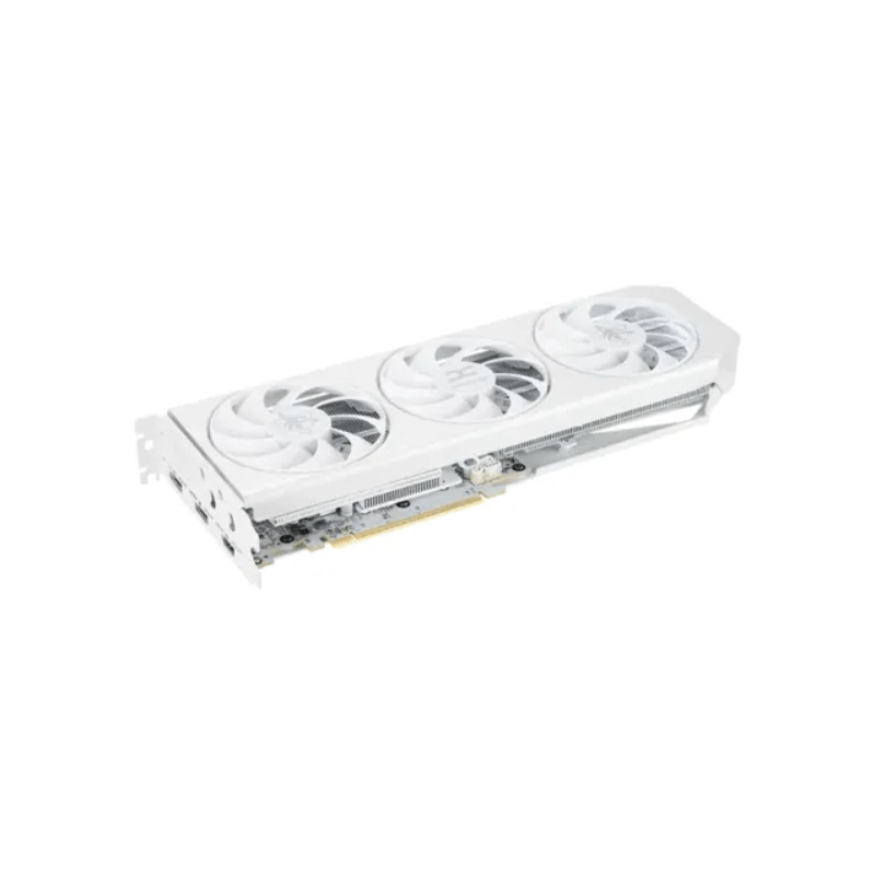 PowerColor Hellhound Spectral White AMD Radeon RX 9060 XT 16GB GDDR6 Graphics Card
