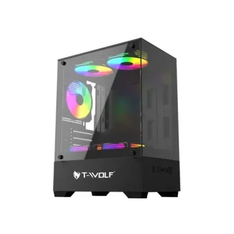 T-Wolf Ice Cooler X5 ARGB M-ATX Mid Tower Casing