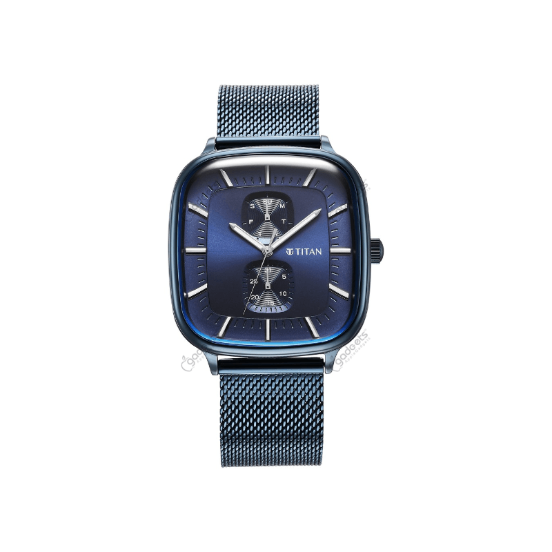 Titan Avant Garde NT90178QM01 Quartz Multifunction Stainless Steel Strap Men’s Watch