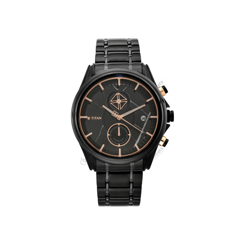 Titan Grandmaster NS1847KM02 Chronograph Stainless Steel Strap Men’s Watch