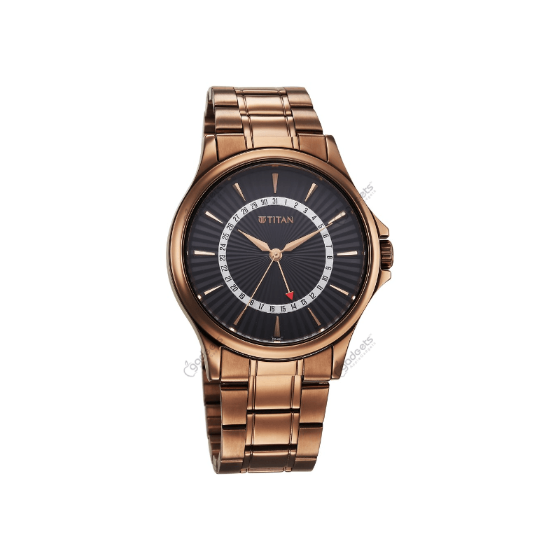 Titan Karishma 10038QM01 Quartz Analog with Date Stainless Steel Strap Men’s Watch