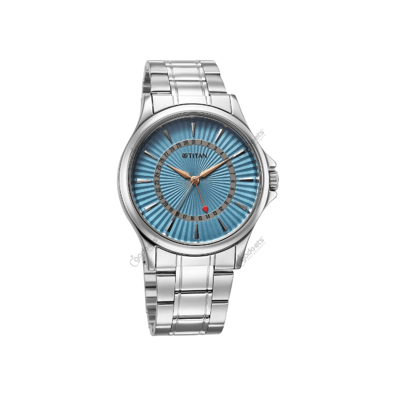 Titan Karishma 10038SM01 Quartz Analog with Date Stainless Steel Strap Men’s Watch