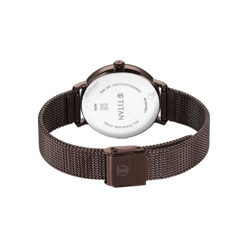 Titan Workwear 95184QM01 Quartz Analog Stainless Steel Women's Watch