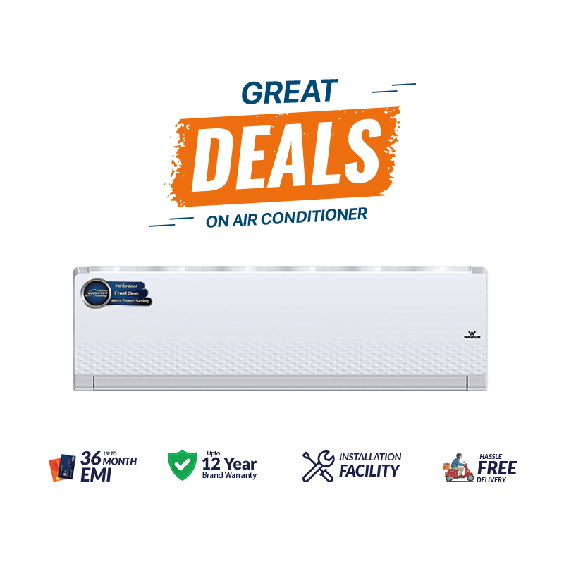 Walton WSI-DIAMOND-24M Frost Clean Inverter Split Air Conditioner - 2 Ton