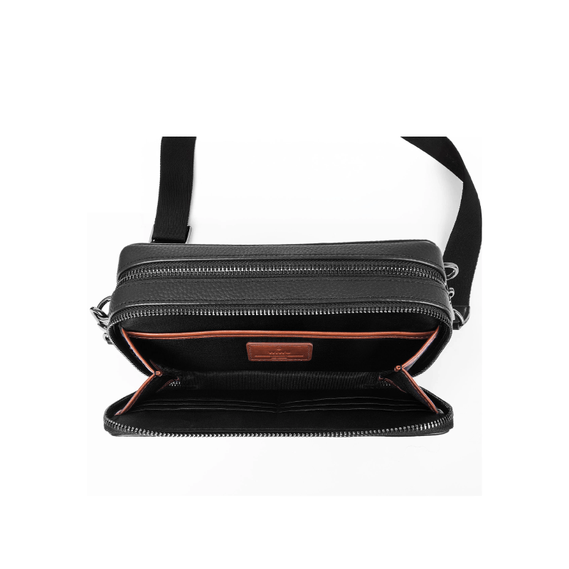 WiWU Master Genuine Leather Fingerprint Lock Crossbody Bag