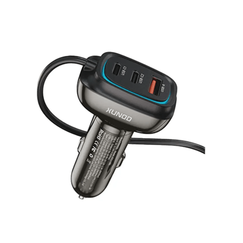 XUNDD XDCH-080 3 Port Car Charger Adapter - 30W