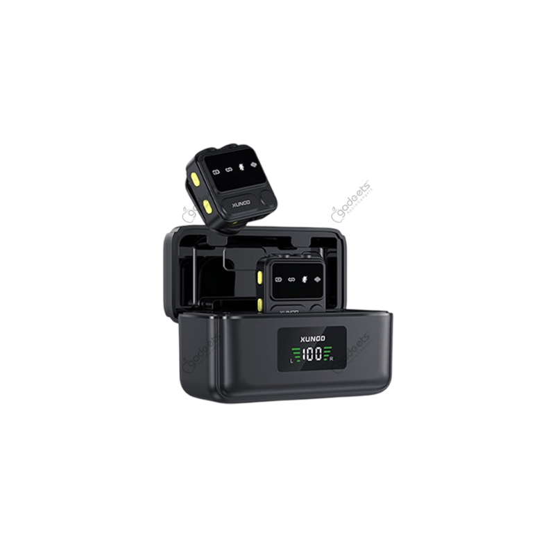 Xundd X58 Mini Wireless Lavalier 2 Transmitters & 1 Receiver Microphone
