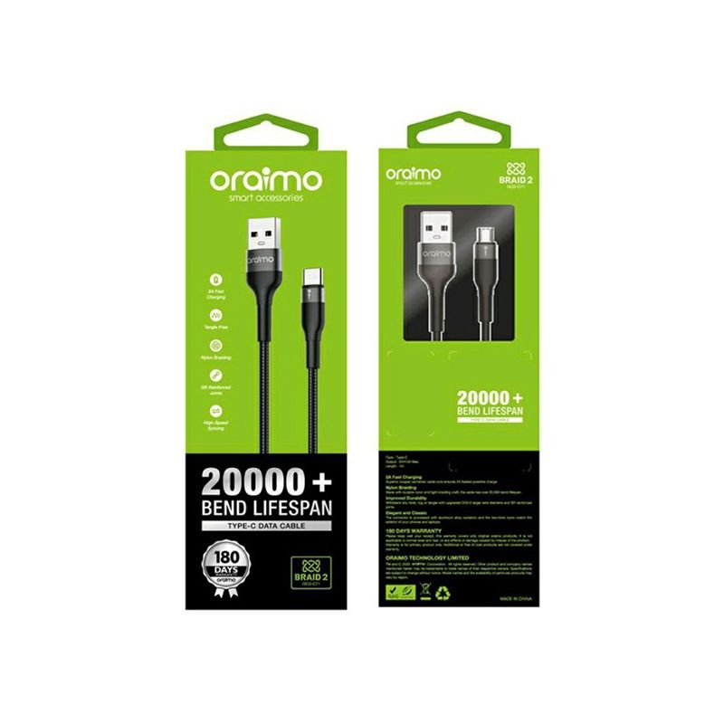 oraimo OCD-C71 BRAID 2 Type-C Data Cable