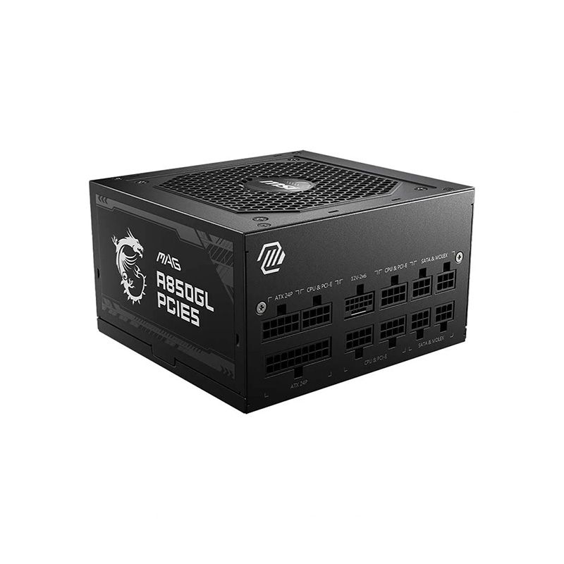 MSI MAG A850GL PCIE5 850W 80 Plus Gold Full Modular Power Supply
