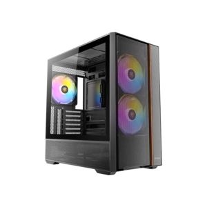 Antec Flux Rear Wood Black ATX Mid Tower Casing