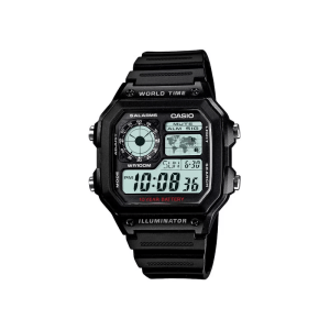 Casio Youth World Time AE-1200WH-1AVDF Digital Resin Belt Men’s Watch