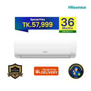 Hisense AS-18TW4RGSKB02DU Smart Compact Inverter Air Conditioner - 1.5 Ton
