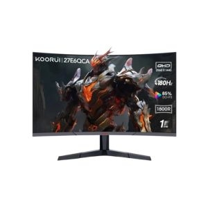KOORUI 27E6QCA 27-inch VA QHD 180Hz Curved Gaming Monitor