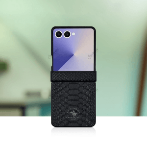 Santa Barbara Knight Series Leather Protective Case for Galaxy Z Flip 7