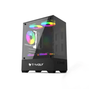 T-Wolf Ice Cooler X5 ARGB M-ATX Mid Tower Gaming Casing