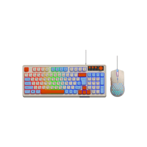 T-WOLF TF100 Wired Keyboard Mouse Gaming Combo