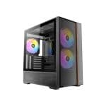 Antec Flux Rear Wood Black ATX Mid Tower Casing