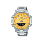 Casio Illuminator AMW-880D-9AVDF Dual Time Stainless Steel Men’s Watch