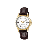 Casio Standard LTP-V004GL-7AUDF Leather Strap Women’s Watch