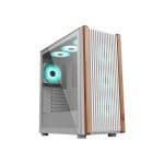 PC Power Wood Mesh E-ATX Mid Tower Gaming Casing