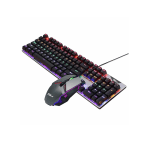 Pc Power Flare Combo RGB Wired Mechanical Gaming Keyboard & Mouse