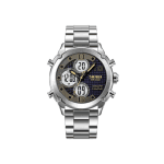 SKMEI 1975 Digital Analog Stainless Steel Strap Men’s Watch