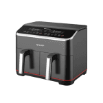 Sharp KF-DF80RT-K3 Double Basket Air Fryer - 8L