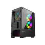 T-Wolf Phantom X4 RGB M-ATX Mid Tower Gaming Case With 200W PSU